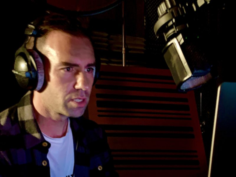 jamie crawford narrating his audiobook in the offbeat booth